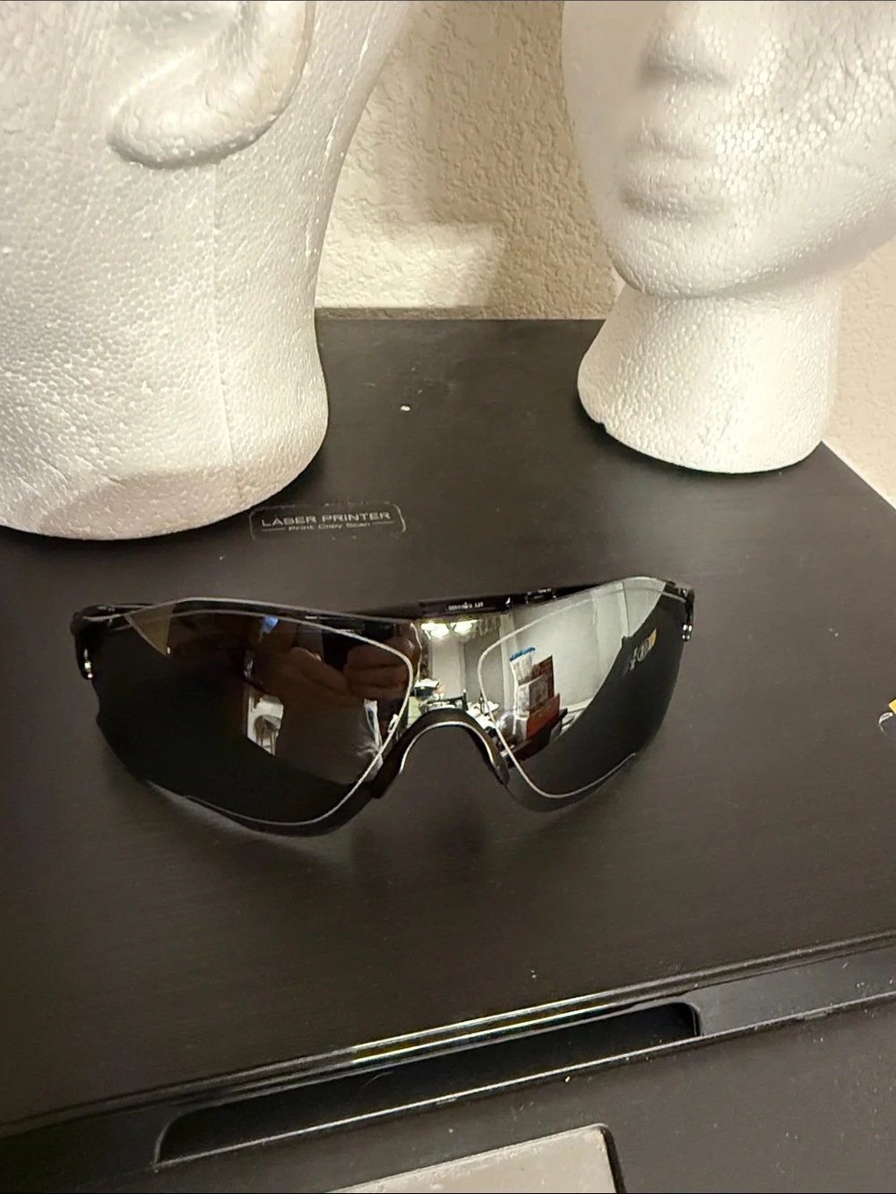 Oakley ev zero Sport Wraparound Sunglasses - Black Tinted Lenses